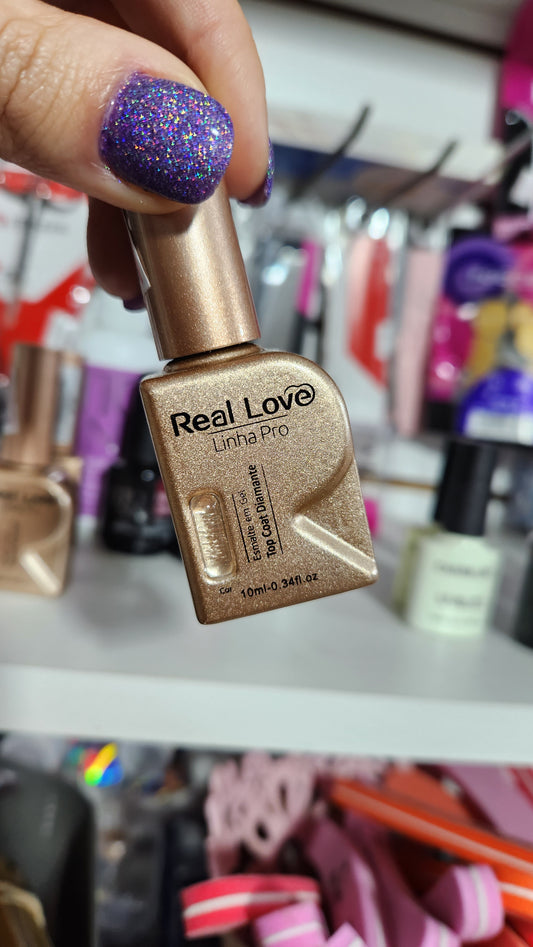 Top coat real love brillo diamante