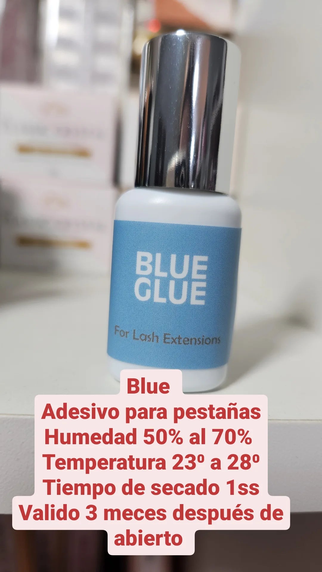 Adesivo para pestañas blue