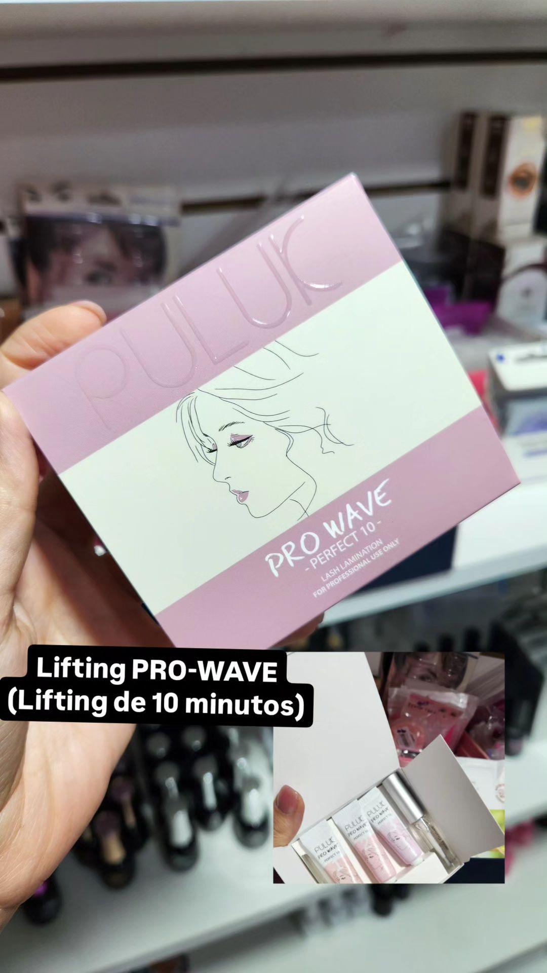 Lifting PRO-WAVE
(Lifting de 10 minutos)
10 minutos por cada crema ( 1 y 2)
Incluye
Crema 1 ( Riza)
Crema 2 ( Neutraliza)
Vitamina de keratina 
1 adesivo strong de 5grs
5 pares de bigudies
1 coating
Rinde aproximadamente 40 servicios 
Vida útil después de